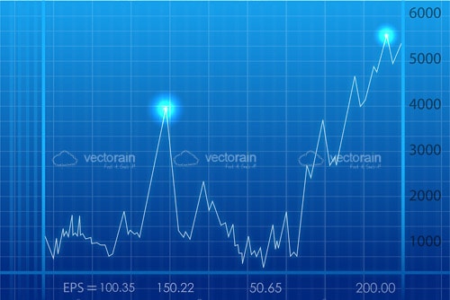 Abstract Futuristic Growth Chart